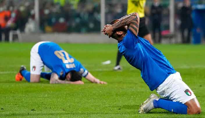 Makedonia Utara menenggelamkan Italia untuk Piala Dunia Qatar. Italia gagal dua kali secara beruntun - Lintas 12 Portal Berita Indonesia