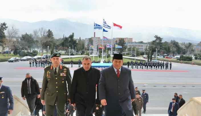 Menteri Pertahanan Indonesia-Yunani membahas kerja sama yang lebih besar. Kerjasama industri pertahanan - Lintas 12 Portal Berita Indonesia