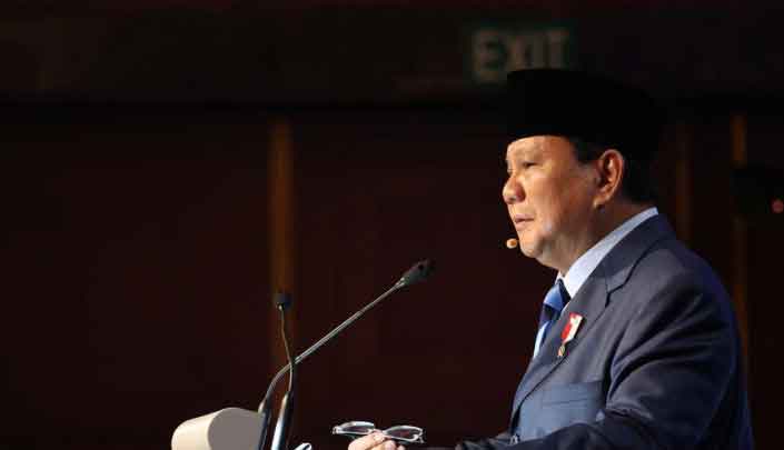 Menteri Pertahanan Indonesia Prabowo Subianto. [LINTAS12/HO-Humas Kementerian Pertahanan]