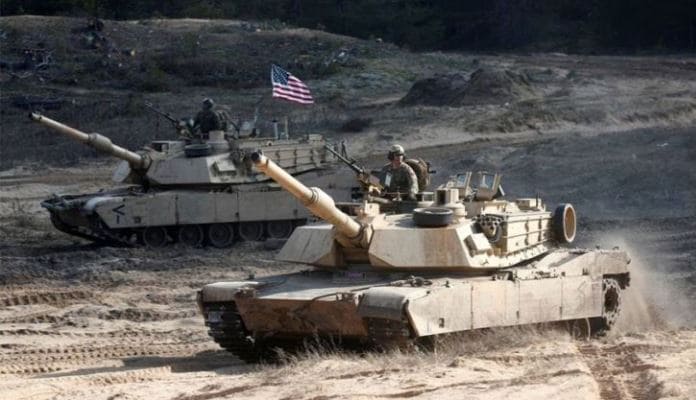 Tank Abrams Amerika dalam sebuah operasi. Amerika dan Barat banyak membantu Ukraina [Foto/Reuters] 