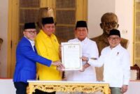 Partai Golkar dan PAN Resmi Mendukung Prabowo Subianto sebagai Capres