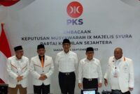 PKS resmi mengusung pasangan Anies Rasyid Baswedan-Abdul Muhaimin Iskandar di Kantor DPP PKS, Jakarta, Jumat (15/9/2023) malam [Foto: Tangkapan layar]