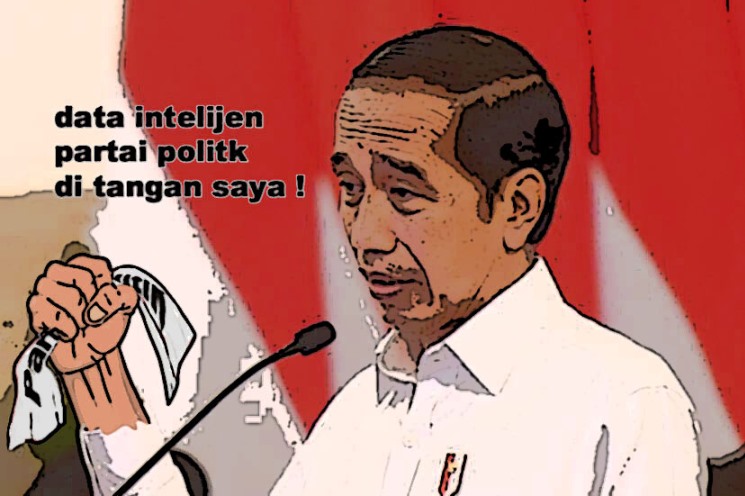 Presiden Jokowi mengaku pegang rahasia semua parpol memicu pro dan kontra [Gambar: L12]