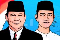 Prabowo Mengumumkan Gibran Rakabuming Raka sebagai Calon Wakil Presiden [ilustrasi oleh L12]
