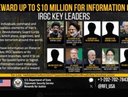 AS menawarkan hadiah $10 juta untuk informasi tentang para pemimpin tinggi Iran