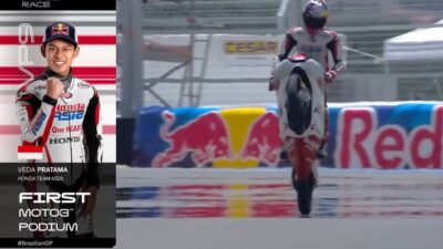 Rookie Veda Ega Pratama menorehkan sejarah di Goiania, Brasil