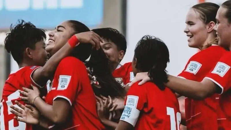 Timnas Putri Indonesia Hajar Kaledonia Baru 4-2 di FIFA Series Women 2026, Sheva Imut Cetak Brace