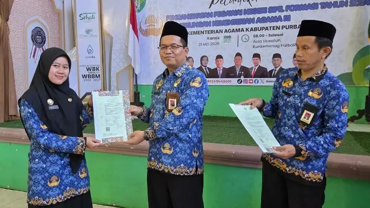 Pelantikan PNS Formasi 2024 di Purbalingga, Kakankemenag Tekankan ASN Berprestasi dan Berdampak